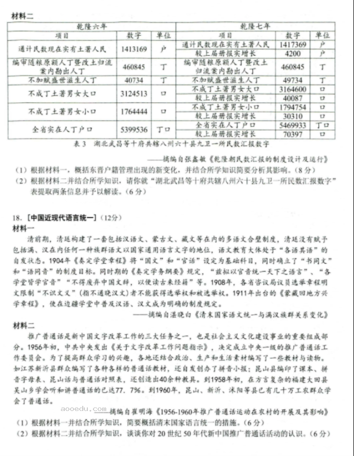 湖北2023高三五月联合测评历史试题及答案