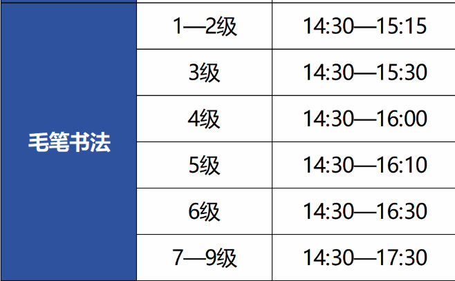 2023四川书法水平测试什么时候考试 测试有哪些内容