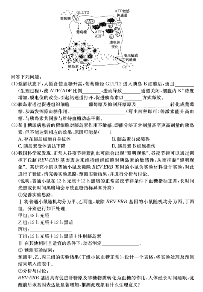 2023浙江强基联盟高三9月联考生物试题及答案解析