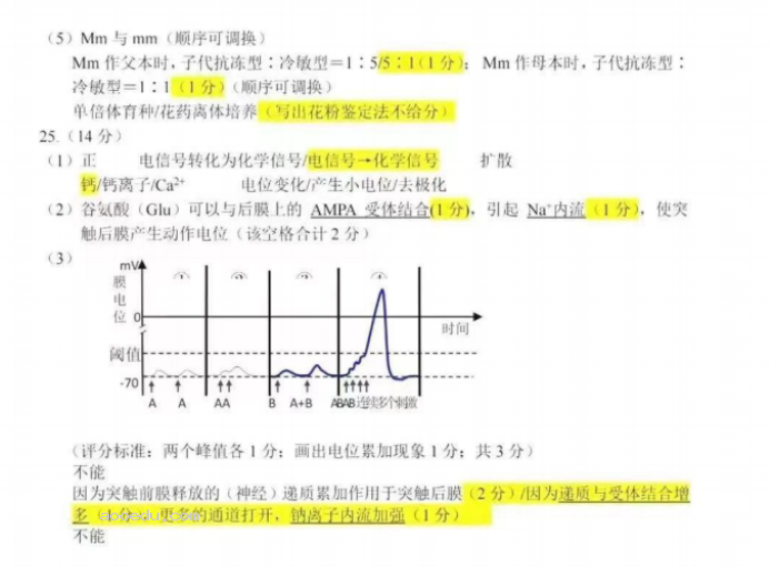 浙南名校联盟2024高三第一次联考生物试题及答案解析