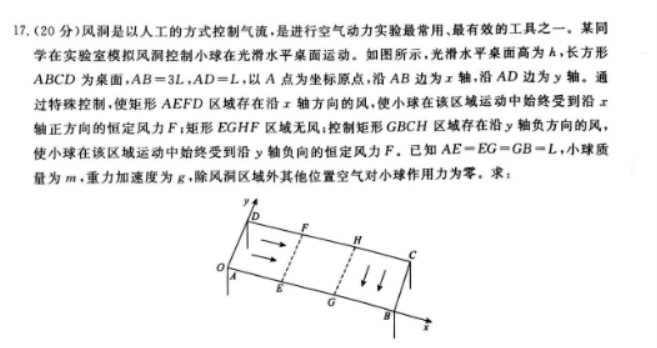 河南青桐鸣2024高三10月大联考物理试题及答案解析