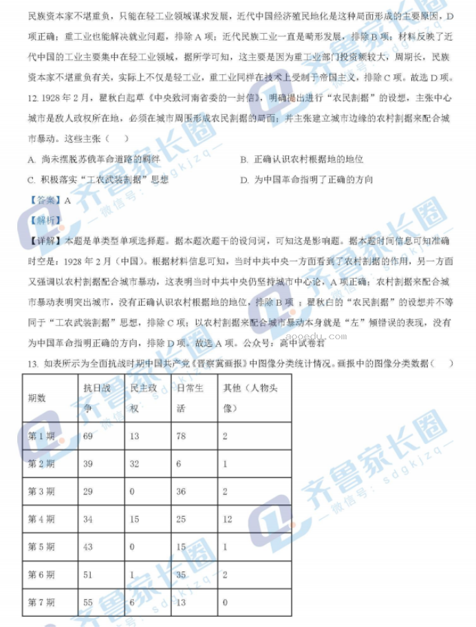 山东金太阳2024高三上学期10月联考历史试题及答案解析