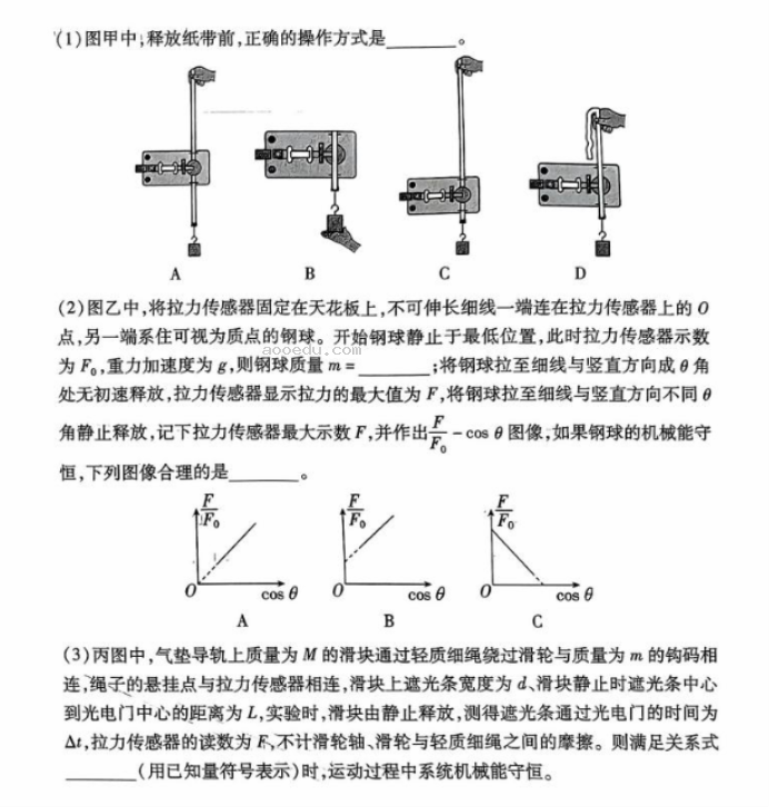 山东新高考2024高三联合质量测评10月联考物理试题及答案