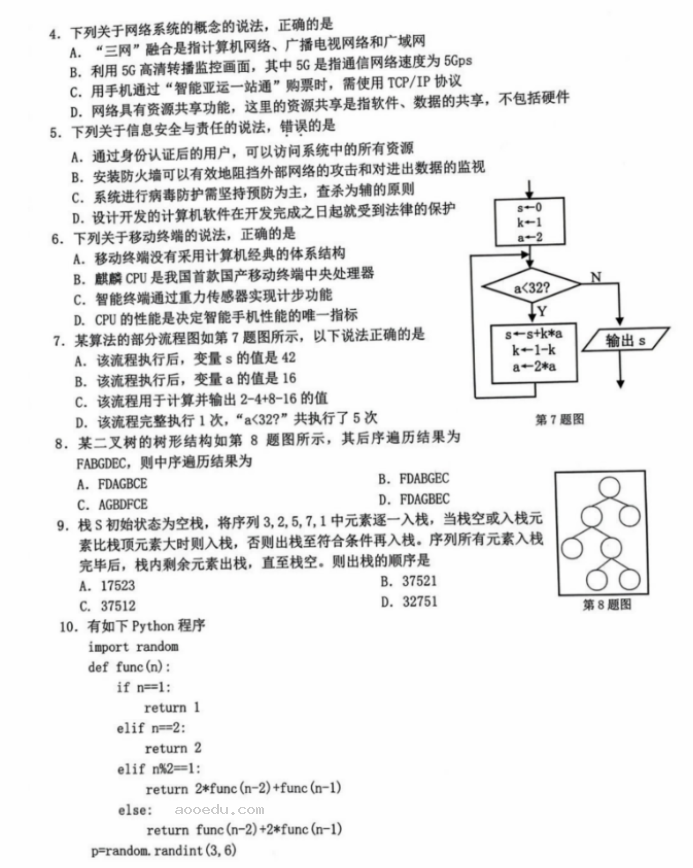 浙江新阵地联盟2024高三10月联考技术试题及答案解析