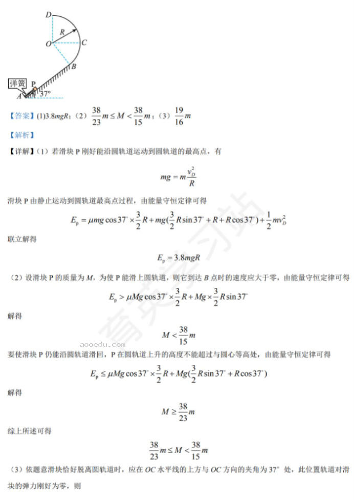 石家庄二中实验学校2024高三10月调研物理试题及答案解析