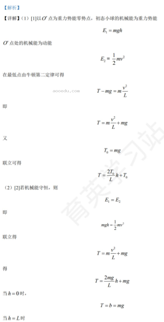 石家庄二中实验学校2024高三10月调研物理试题及答案解析