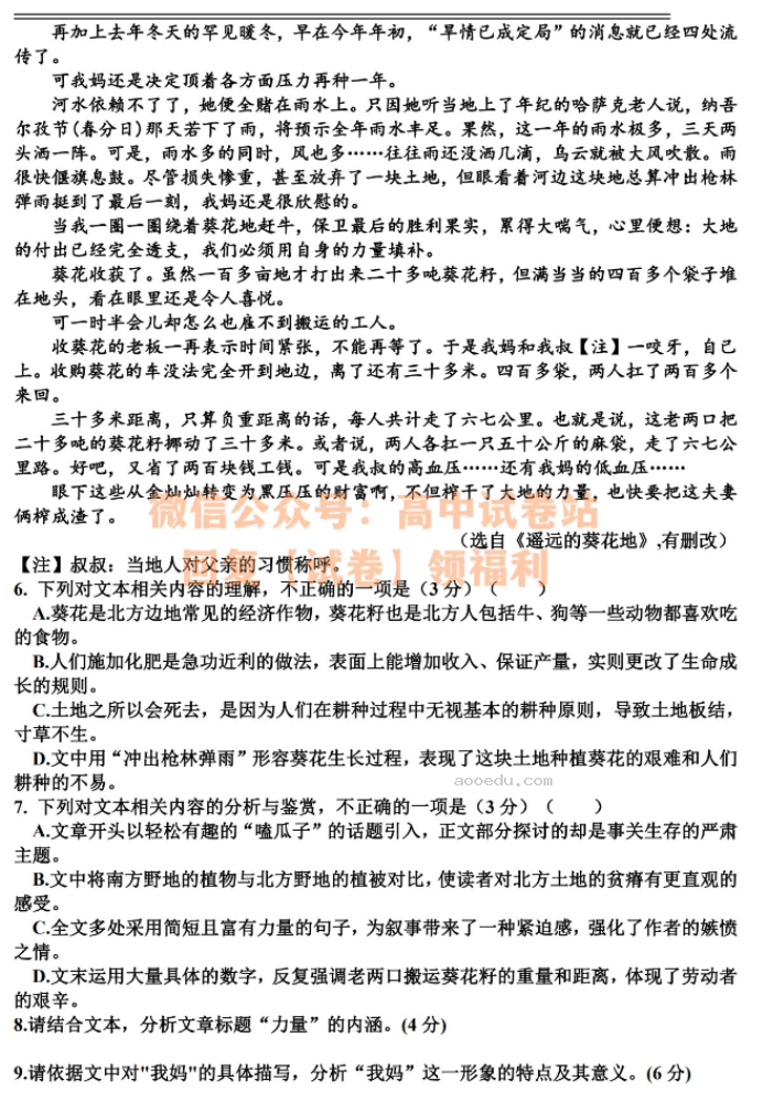 江西丰城中学2024高三上学期10月段考语文试题及答案解析