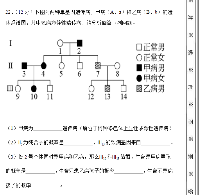 北师大实验学校2024高三第一阶段评估生物试题及答案解析