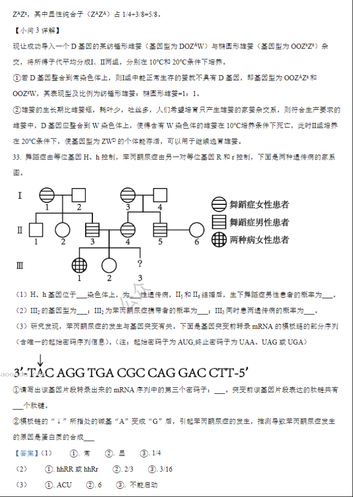 河南鹤壁高中2024高三第二次模拟考生物试题及答案解析