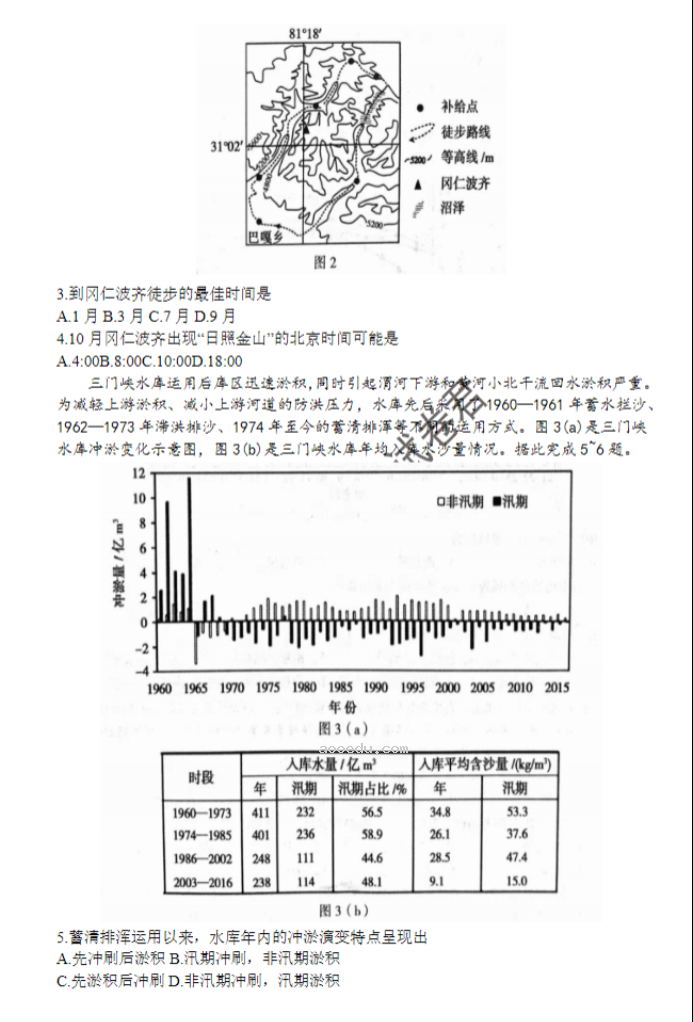 河南三门峡2024高三10月阶段性考试地理试题及答案解析