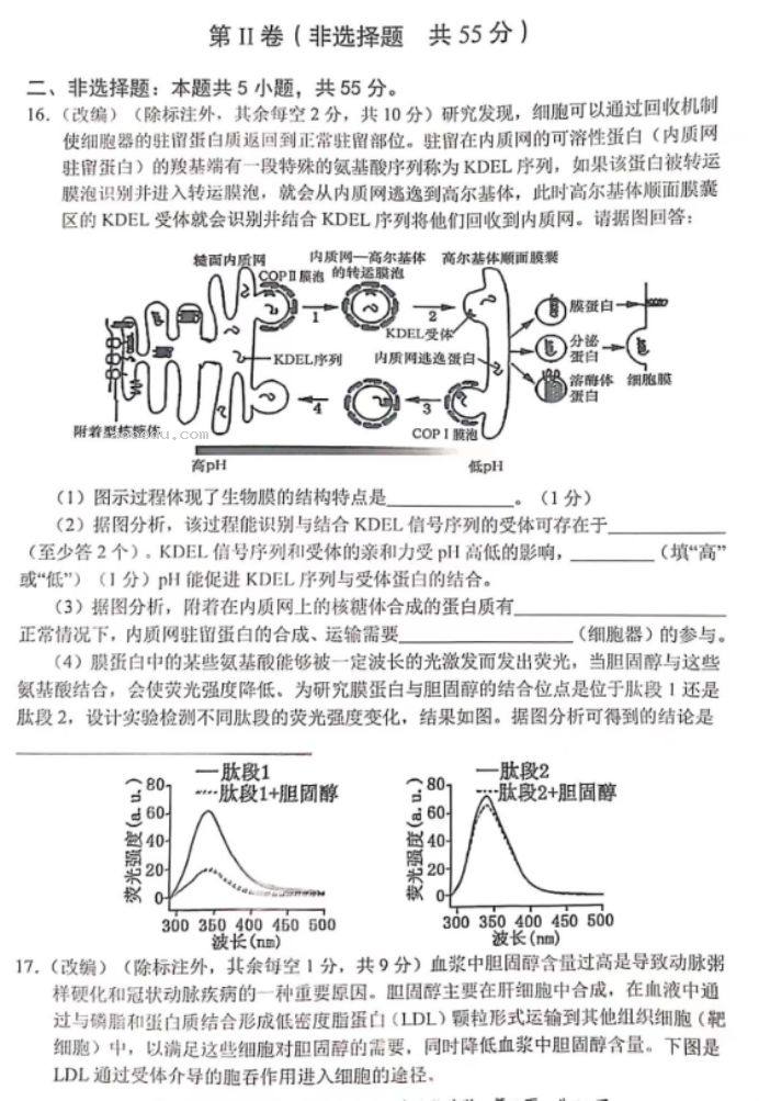 重庆七校2024高三上学期第一次月考生物试题及答案解析