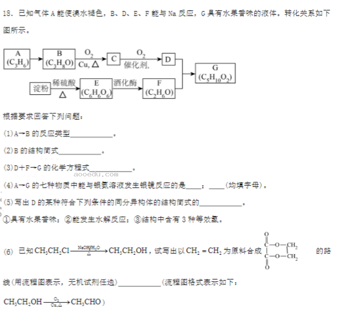 佳木斯高中教学联合体2024高三10月月考化学试题及答案