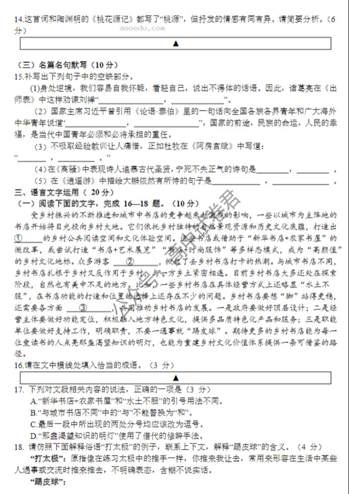 四川射洪中学2024高三10月月考语文试题及答案解析