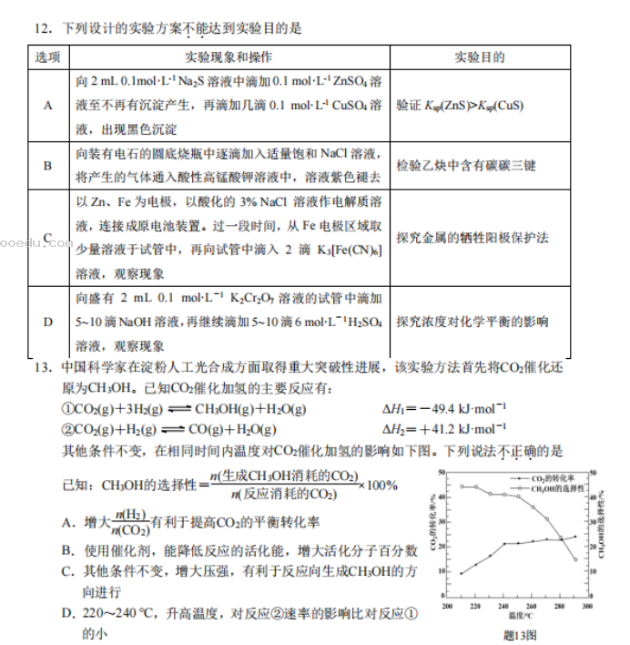 江苏南京六校联合体2024高三10月联合调研化学试题及答案