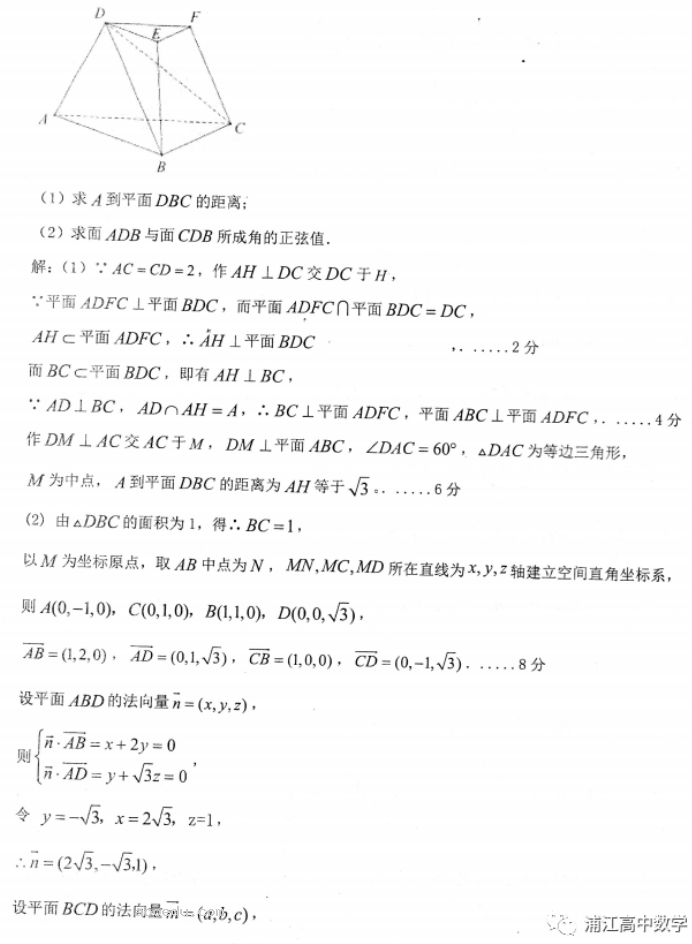 山东2024高三年级适应性联考(一)数学试题及答案解析