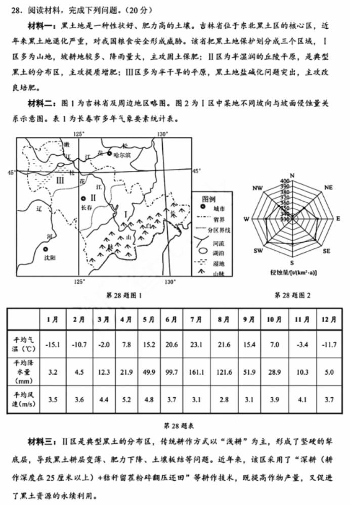 浙江绍兴2024高三上学期一模考试地理试题及答案解析