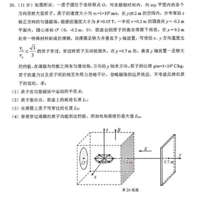 浙江绍兴2024高三上学期一模考试物理试题及答案解析