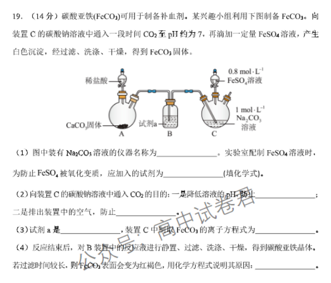 辽宁丹东市2024高三11月阶段测试化学试题及答案解析