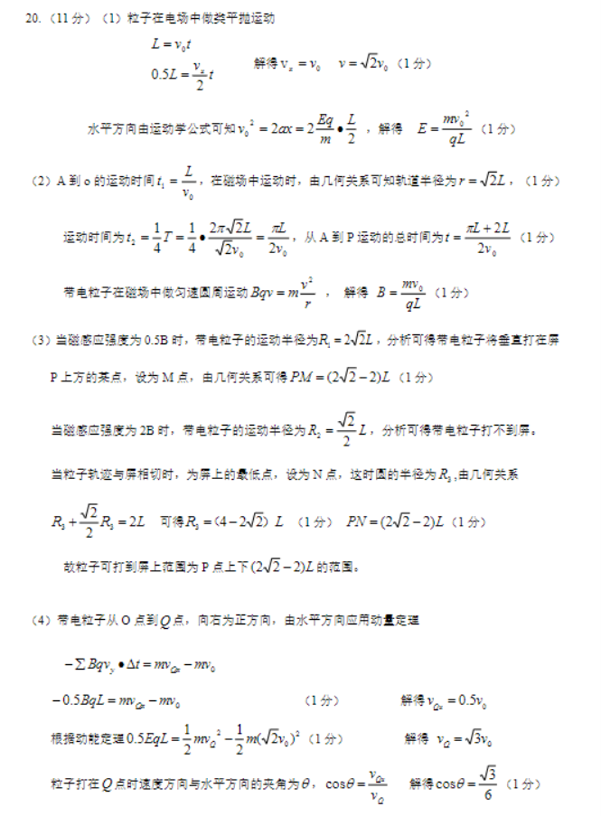 浙江金华十校2024高三11月一模考试物理试题及答案解析