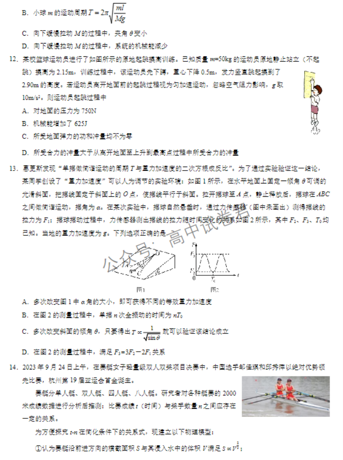 北京朝阳区2024高三11月期中考试物理试题及答案解析