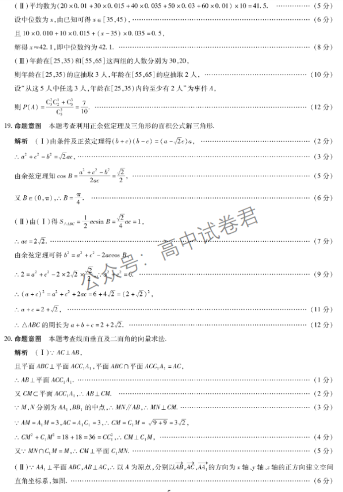 海南天一联考2024高三学业水平诊断一数学试题及答案解析