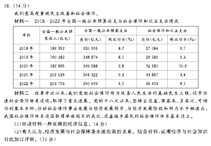 河北衡中同卷2024高三年级三调考试政治试题及答案解析