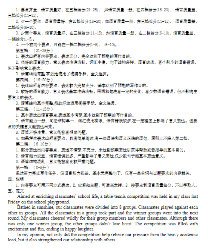 四川省资阳2024高三一诊考试英语试题及答案解析