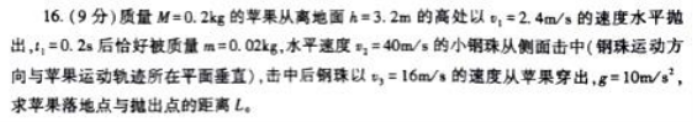 山东临沂市2024高三上学期期中考试物理试题及答案解析