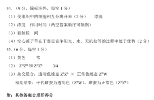 山西太原2024高三上学期期中学业诊断生物试题及答案解析