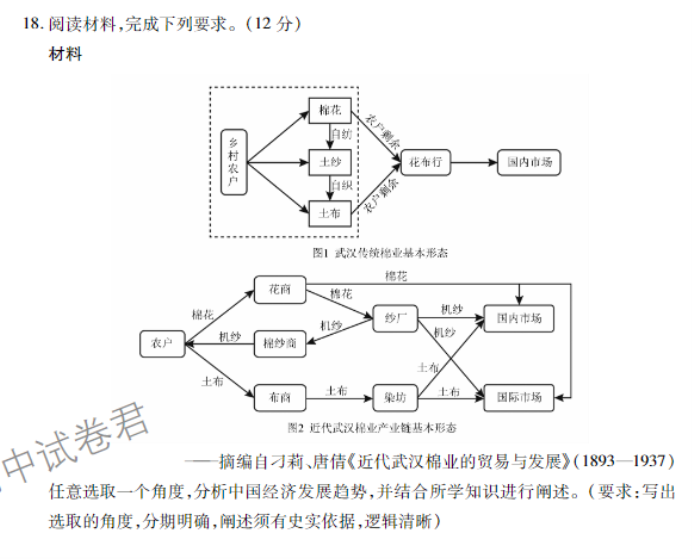 广东衡水金卷2024高三年级11月大联考历史试题及答案解析