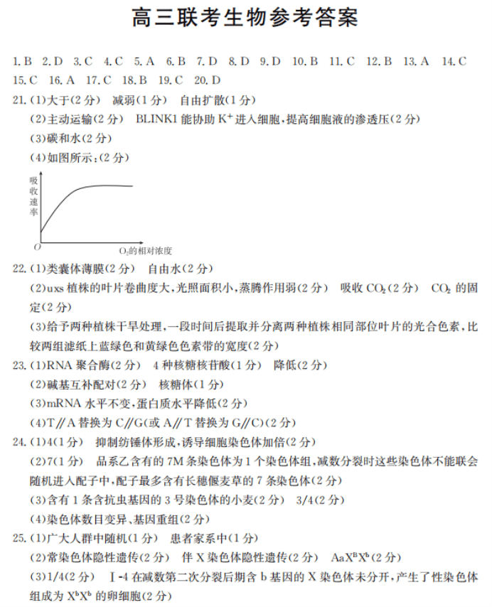 陕西金太阳2024高三11月联考(172C)生物试题及答案解析