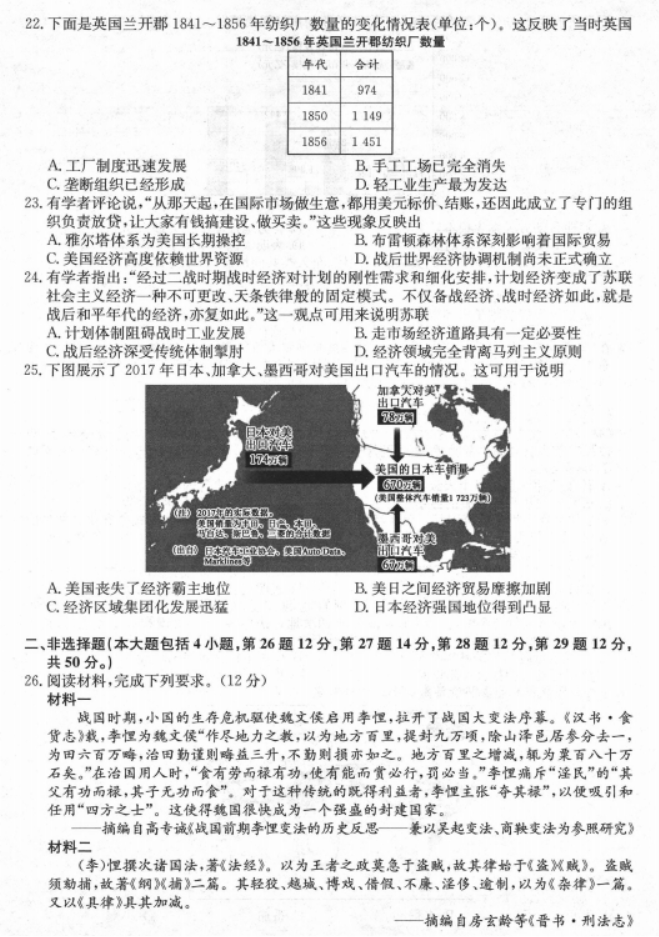 河南TOP二十名校2024高三调研考试八历史试题及答案解析