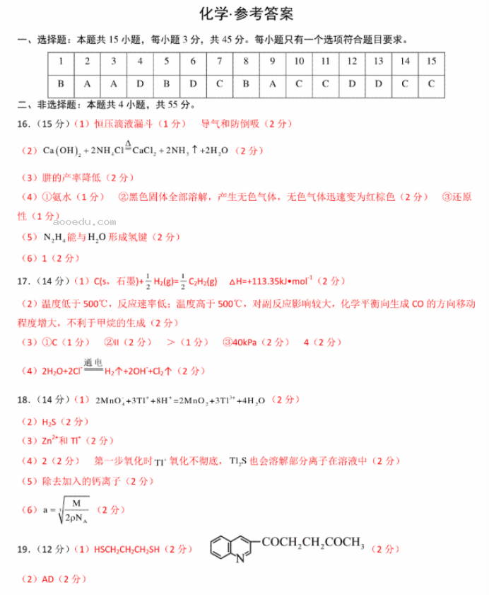 2024年1月高三九省联考考前猜想卷化学02试题及答案解析