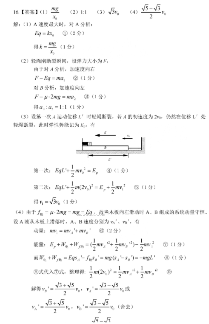 福建六市联考2024高三1月期末质量检测物理试题及答案解析