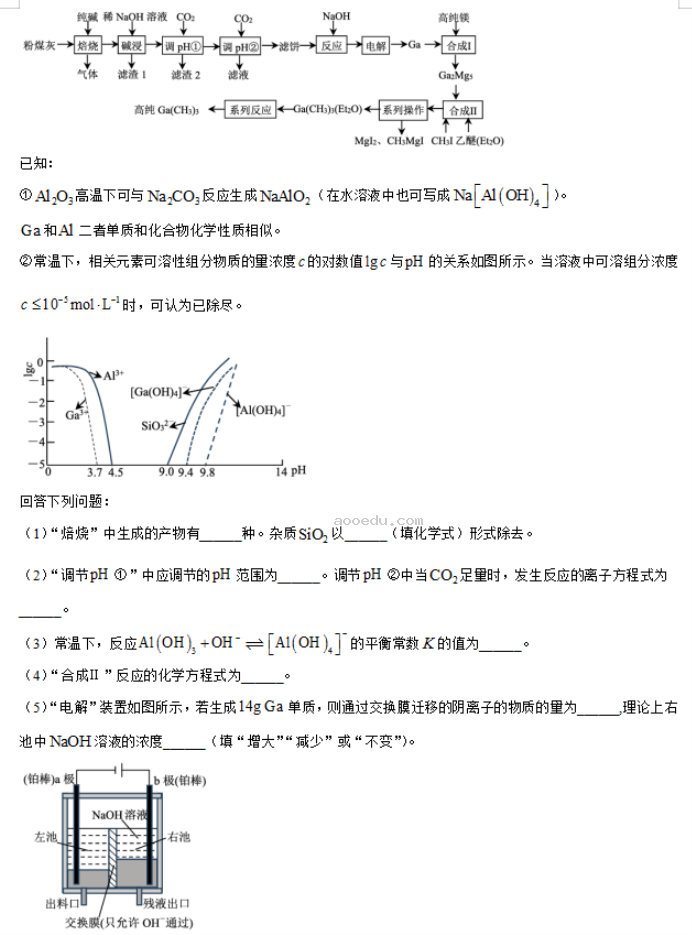 山东威海市2024高三上学期期末考化学试题及答案解析