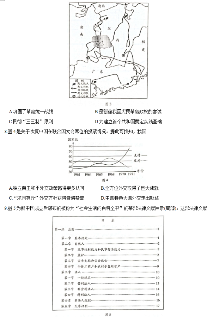 山东齐鲁名校联盟2024高三2月开学考历史试题及答案解析