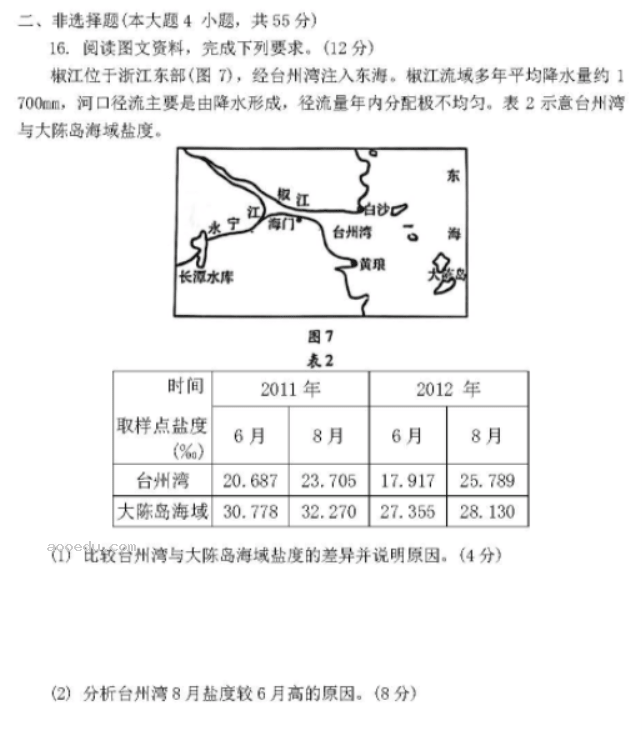 山东潍坊及滨州2024高三3月一模考地理试题及答案解析