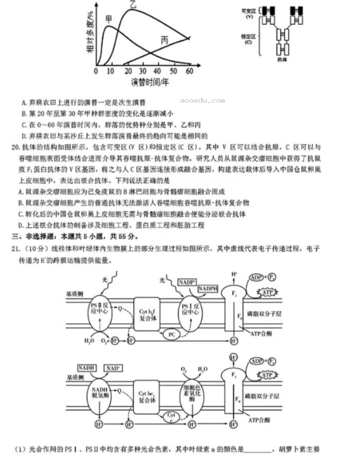 山东中学联盟2024高考考前热身押题生物试题及答案解析