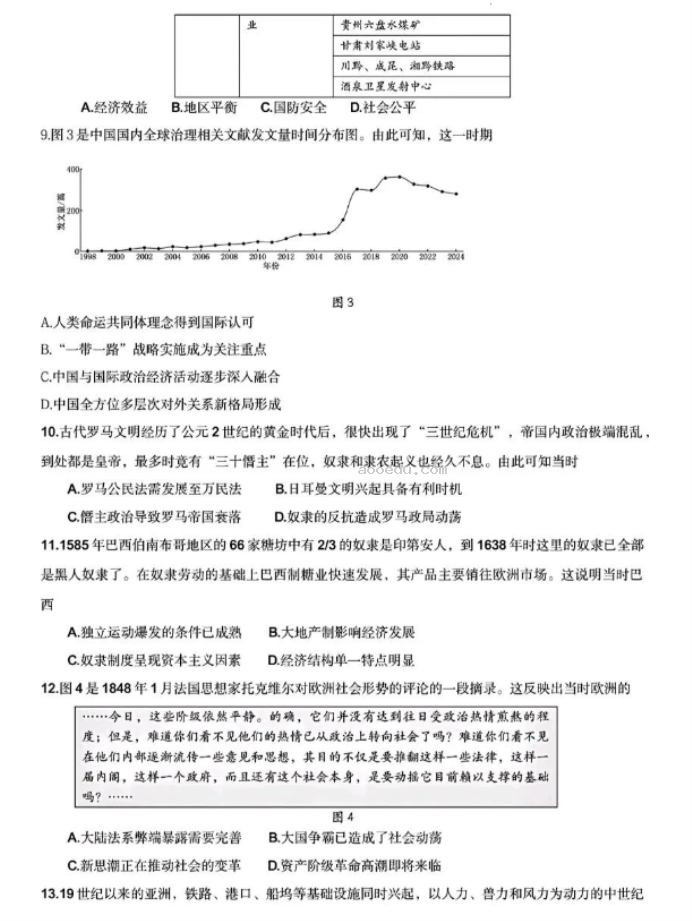 山东中学联盟2024高考考前热身押题历史试题及答案解析