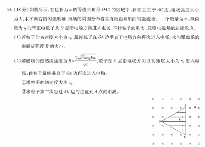 王后雄2024高考押题预测卷(江西版)物理试题及答案解析