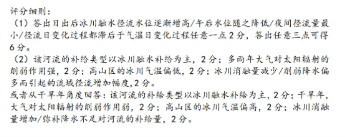 山东新高考联合质量测评2025高三10月联考地理试题及答案